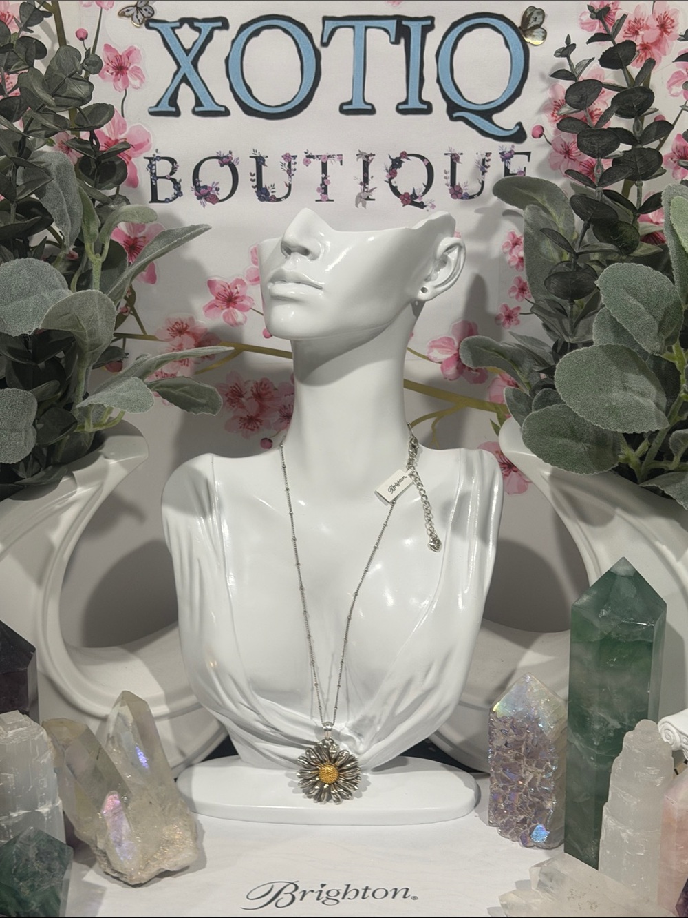 🆕🌼 NWT RARE BRIGHTON VINTAGE ‘DAISY DEE’ Daisy Large Pendant Necklace!